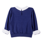 Casaco Moletom Azul Com Gola Minnie Anime