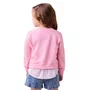 Casaco Moletom Daisy Rosa Camisa Momi