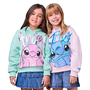 Casaco Moletom Disney Rosa Cha Stitch Anime