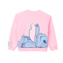 Casaco Moletom Rosa Stitch com Strass ANime