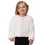 Casaco Pele Off White com Paetês Petit Cherie
