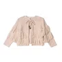Casaco Tricot Franjas Cru Anime