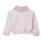 Casaco Bomber Tricot Tweed Rosa Anime