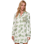 Chemise Aberto Flora Verde Lua Lua