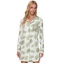Chemise Aberto Flora Verde Lua Lua