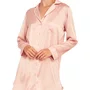 Chemise Manga Longa Cetim Rosa Revedenfant