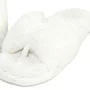 Chinelo Pantufa Pelinho Branco Comfy Cor Com Amor