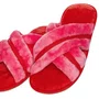 Chinelo Pantufa Slider Cruzada Cherry Pink Lua Lua
