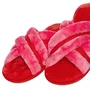 Chinelo Pantufa Slider Cruzada Cherry Pink Lua Lua