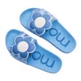 Chinelo Slider Maxi Flower Azul Momi