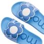 Chinelo Slider Maxi Flower Azul Momi