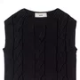 Colete Pullover Tricot Preto Anime