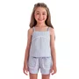 Conjunto Alça Listrinha Azul Claro Petit Cherie