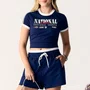 Conjunto Baby Tee e Short NFL Marinho Authoria
