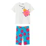 Conjunto Biker Joana Azul Rosa Bimbi