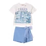 Conjunto Blue House Tule Azul Denim Anime