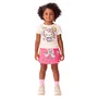 Conjunto Blusa e Shorts Hello Kitty Frutas Neon