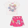 Conjunto Blusa e Shorts Hello Kitty Frutas Neon