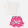 Conjunto Blusa e Shorts Hello Kitty Frutas Neon