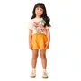 Conjunto Blusa e Shorts Laranja Tico e Teco Momi