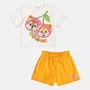 Conjunto Blusa e Shorts Laranja Tico e Teco Momi