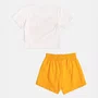 Conjunto Blusa e Shorts Laranja Tico e Teco Momi