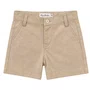 Conjunto Camisa Xadrezinho e Bermuda Bege Giverny Primo Bambino