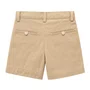 Conjunto Camisa Xadrezinho e Bermuda Bege Giverny Primo Bambino