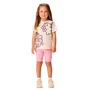 Conjunto Ciclista Hello Kitty e My Melody Rosa Momi