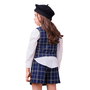 Conjunto Colete Xadrez Marinho Classic Anime
