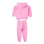 Conjunto com capuz Laços Rosa Girly Anime
