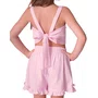 Conjunto Cropped e Short Tricoline Xadrez Lacinhos Rosa Pituchinhus