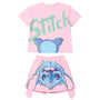 Conjunto Curto Rosa do Stitch Orelinhas ANime
