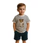 Conjunto Dame Listrado Teddy Summer Marinho