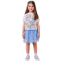 Conjunto Frozen Elza e Ana Azul Paetes Momi