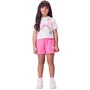 Conjunto Fun Arco Iris Branco e Rosa Momi