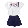 Conjunto Gola Marinheiro Mininie Marinho Anime
