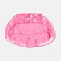 Conjunto Hello Kitty Saia Tule Bordado Flores Rosa Neon Momi