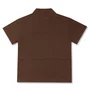 Conjunto Infantil Blusa e Bermuda Teddy Frescobol Chocolate Dame