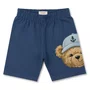 Conjunto Infantil Blusa e Bermuda Teddy Rosto Navy Dame