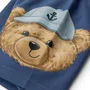 Conjunto Infantil Blusa e Bermuda Teddy Rosto Navy Dame