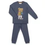 Conjunto Infantil Malha Texturizada Teddy Mochila Denim Dame