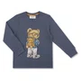 Conjunto Infantil Malha Texturizada Teddy Mochila Denim Dame