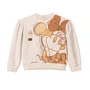 Conjunto Infantil Menina Moletom Disney Bege Vanilla Anime