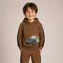 Conjunto Infantil Moletom Elastano Teddy Jeep Marrom Dame