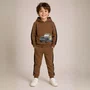 Conjunto Infantil Moletom Elastano Teddy Jeep Marrom Dame