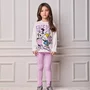 Conjunto Legging Best Strass Daisy e Minnie Lilas Anime