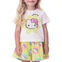 Conjunto Leve Hello Kitty Flores Verde Momi