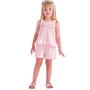 Conjunto Listrinha Rosa Flores Bordado Petit Cherie