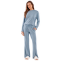 Conjunto Longo Comfort Wear Azul Cor Com Amor